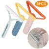 3Pcs Portable Lint Remover Reusable Double Sided Fabric Clothes Shaver Carpet Fuzz Carpet Scraper for Sweater Couch Mat