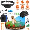 Dog Fence System Pet Containment System with 100 Adjustable Levels IPX7 Waterproof Rechargeable Receiver Underground Fence for Small Medium Large Dog