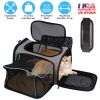 Expandable Pet Carrier Airline Approved Cat Dog Carrier Cat Collapsible Soft CarrierÂ Bag with Removable Fleece Pad Pockets Breathable Mesh Adjustable