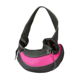 Pet Carrier for Dogs Cats Hand Free Sling Adjustable Padded Strap Tote Bag Breathable Shoulder Bag Carrying Small Dog Cat (Option: Pink_L)