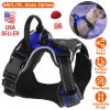 Light Up Dog Harness Rechargeable LED Dog Harness No Pull Lighted Dog Vest with Handle for Small/Medium/Large Dogs