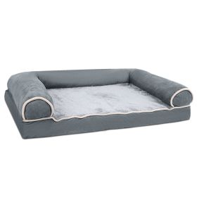 Dog Bed Pet Bed Sofa Dog Couch Pet Cushion Carpet Mattress with Washable and Removable Cover for Medium Large Dogs (Option: DarkGrey_XL)