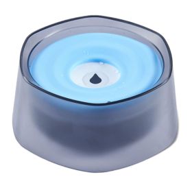 No Spill Dog Cat Water Bowl Spill Proof Slow Water Feeder 47.35oz Pet Water Dispenser Travel Dog Bowl for Dogs/Cats/Pets (Option: Blue)