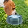 No Spill Dog Cat Water Bowl Spill Proof Slow Water Feeder 47.35oz Pet Water Dispenser Travel Dog Bowl for Dogs/Cats/Pets