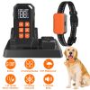 2 In 1 Wireless Electric Dog Fence With Training Collar IP67 Waterproof Pet Beep Vibration Shock Boundary Containment System for Small Medium Large Do